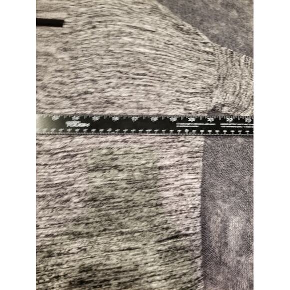 Loft Women's Sz Med‎ Petite Black/White Heathered Ribbed Open front Lightweight - Picture 8 of 9